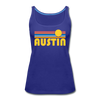 Austin, Texas Women’s Tank Top - Retro Sunrise Women’s Austin Tank Top - royal blue