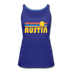 Austin, Texas Women’s Tank Top - Retro Sunrise Women’s Austin Tank Top - royal blue