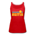 Austin, Texas Women’s Tank Top - Retro Sunrise Women’s Austin Tank Top - red