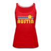 Austin, Texas Women’s Tank Top - Retro Sunrise Women’s Austin Tank Top - red