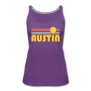 Austin, Texas Women’s Tank Top - Retro Sunrise Women’s Austin Tank Top - purple