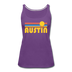 Austin, Texas Women’s Tank Top - Retro Sunrise Women’s Austin Tank Top - purple
