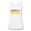 Boise, Idaho Women’s Tank Top - Retro Sunrise Women’s Boise Tank Top - white