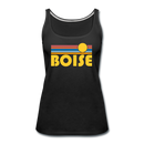 Boise, Idaho Women’s Tank Top - Retro Sunrise Women’s Boise Tank Top - black