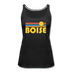 Boise, Idaho Women’s Tank Top - Retro Sunrise Women’s Boise Tank Top - black
