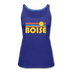 Boise, Idaho Women’s Tank Top - Retro Sunrise Women’s Boise Tank Top - royal blue