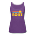 Boise, Idaho Women’s Tank Top - Retro Sunrise Women’s Boise Tank Top - purple