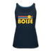 Boise, Idaho Women’s Tank Top - Retro Sunrise Women’s Boise Tank Top - deep navy