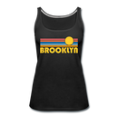 Brooklyn, New York Women’s Tank Top - Retro Sunrise Women’s Brooklyn Tank Top - black