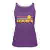 Brooklyn, New York Women’s Tank Top - Retro Sunrise Women’s Brooklyn Tank Top - purple