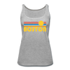 Boston, Massachusetts Women’s Tank Top - Retro Sunrise Women’s Boston Tank Top - heather gray
