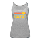 Boston, Massachusetts Women’s Tank Top - Retro Sunrise Women’s Boston Tank Top - heather gray