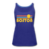 Boston, Massachusetts Women’s Tank Top - Retro Sunrise Women’s Boston Tank Top - royal blue