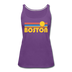 Boston, Massachusetts Women’s Tank Top - Retro Sunrise Women’s Boston Tank Top - purple