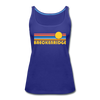 Breckenridge, Colorado Women’s Tank Top - Retro Sunrise Women’s Breckenridge Tank Top - royal blue