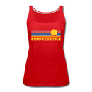 Breckenridge, Colorado Women’s Tank Top - Retro Sunrise Women’s Breckenridge Tank Top - red