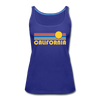 California Women’s Tank Top - Retro Sunrise Women’s California Tank Top - royal blue