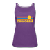 California Women’s Tank Top - Retro Sunrise Women’s California Tank Top - purple