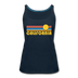 California Women’s Tank Top - Retro Sunrise Women’s California Tank Top - deep navy