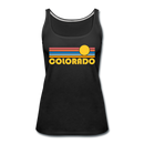 Colorado Women’s Tank Top - Retro Sunrise Women’s Colorado Tank Top - black
