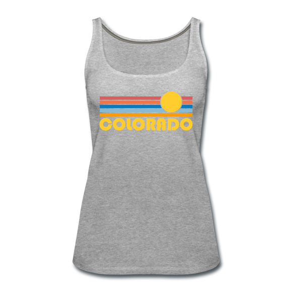 Colorado Women’s Tank Top - Retro Sunrise Women’s Colorado Tank Top - heather gray