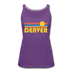 Denver, Colorado Women’s Tank Top - Retro Sunrise Women’s Denver Tank Top - purple
