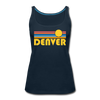 Denver, Colorado Women’s Tank Top - Retro Sunrise Women’s Denver Tank Top - deep navy