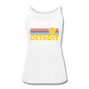 Detroit, Michigan Women’s Tank Top - Retro Sunrise Women’s Detroit Tank Top - white