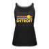 Detroit, Michigan Women’s Tank Top - Retro Sunrise Women’s Detroit Tank Top - black