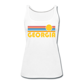 Georgia Women’s Tank Top - Retro Sunrise Women’s Georgia Tank Top - white