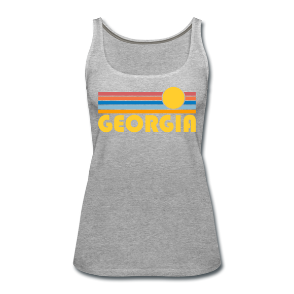 Georgia Women’s Tank Top - Retro Sunrise Women’s Georgia Tank Top - heather gray