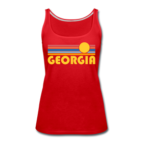 Georgia Women’s Tank Top - Retro Sunrise Women’s Georgia Tank Top - red