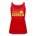 Georgia Women’s Tank Top - Retro Sunrise Women’s Georgia Tank Top - red
