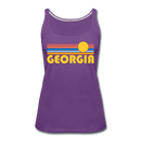 Georgia Women’s Tank Top - Retro Sunrise Women’s Georgia Tank Top - purple