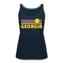 Georgia Women’s Tank Top - Retro Sunrise Women’s Georgia Tank Top - deep navy