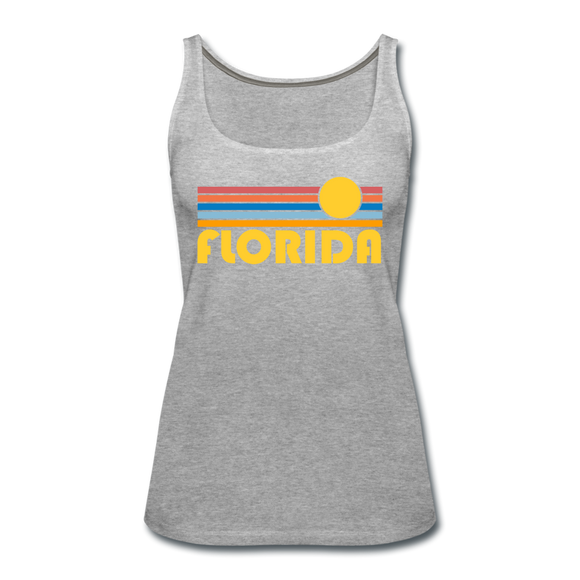 Florida Women’s Tank Top - Retro Sunrise Women’s Florida Tank Top - heather gray