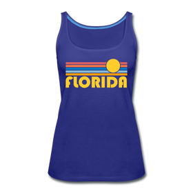 Florida Women’s Tank Top - Retro Sunrise Women’s Florida Tank Top - royal blue