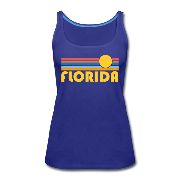 Florida Women’s Tank Top - Retro Sunrise Women’s Florida Tank Top - royal blue