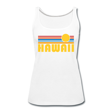 Hawaii Women’s Tank Top - Retro Sunrise Women’s Hawaii Tank Top - white