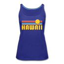Hawaii Women’s Tank Top - Retro Sunrise Women’s Hawaii Tank Top - royal blue