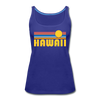 Hawaii Women’s Tank Top - Retro Sunrise Women’s Hawaii Tank Top - royal blue