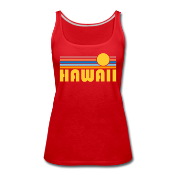 Hawaii Women’s Tank Top - Retro Sunrise Women’s Hawaii Tank Top - red