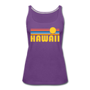 Hawaii Women’s Tank Top - Retro Sunrise Women’s Hawaii Tank Top - purple