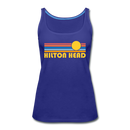 Hilton Head, South Carolina Women’s Tank Top - Retro Sunrise Women’s Hilton Head Tank Top - royal blue