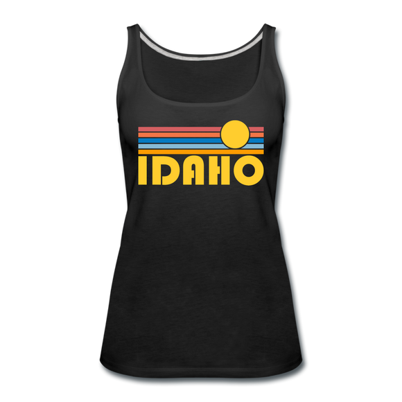Idaho Women’s Tank Top - Retro Sunrise Women’s Idaho Tank Top - black