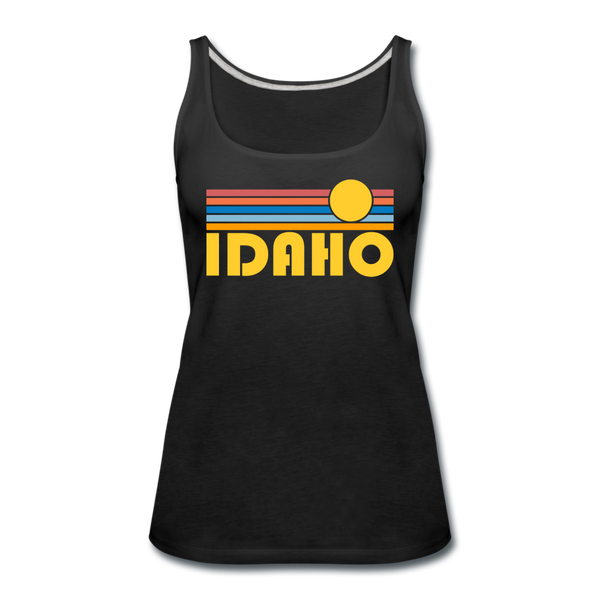 Idaho Women’s Tank Top - Retro Sunrise Women’s Idaho Tank Top - black