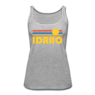 Idaho Women’s Tank Top - Retro Sunrise Women’s Idaho Tank Top - heather gray