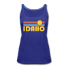 Idaho Women’s Tank Top - Retro Sunrise Women’s Idaho Tank Top - royal blue