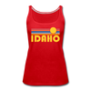 Idaho Women’s Tank Top - Retro Sunrise Women’s Idaho Tank Top - red
