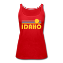 Idaho Women’s Tank Top - Retro Sunrise Women’s Idaho Tank Top - red